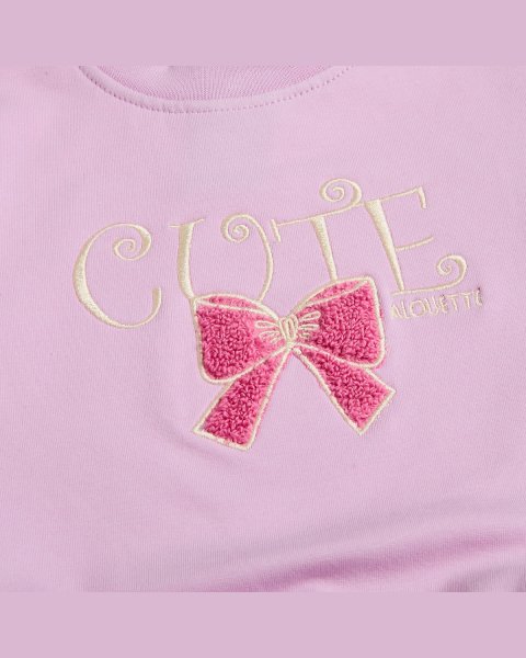 Set cotton fleece blend with embroidery (3-18 months)