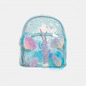 Backpack with sequin and 3D butterfly