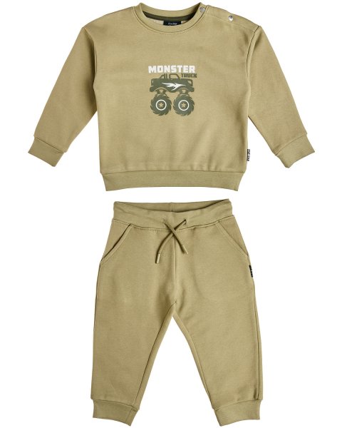 Tracksuit cotton fleece blend Five Star with embossed print (12 months-5 years)