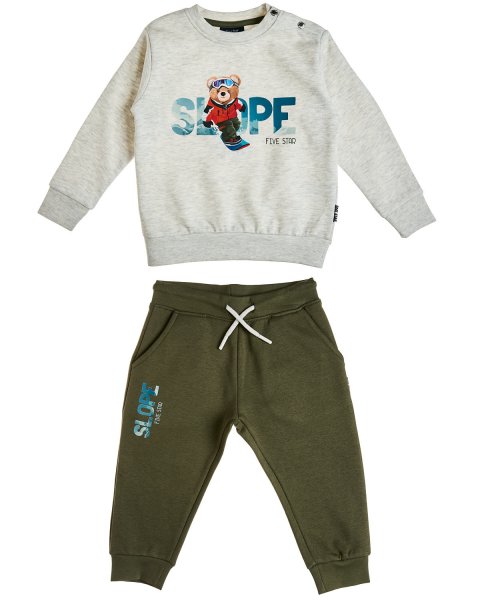 Tracksuit cotton fleece blend Five Star with print (12 months-5 years)