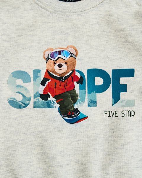 Σετ φόρμας φούτερ Five Star με τύπωμα (12 μηνών-5 ετών)