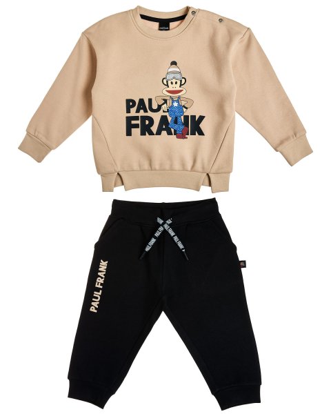 Tracksuit cotton fleece blend Paul Frank with embossed elements (12 months-5 years)