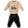 Tracksuit cotton fleece blend Paul Frank with embossed elements (12 months-5 years)
