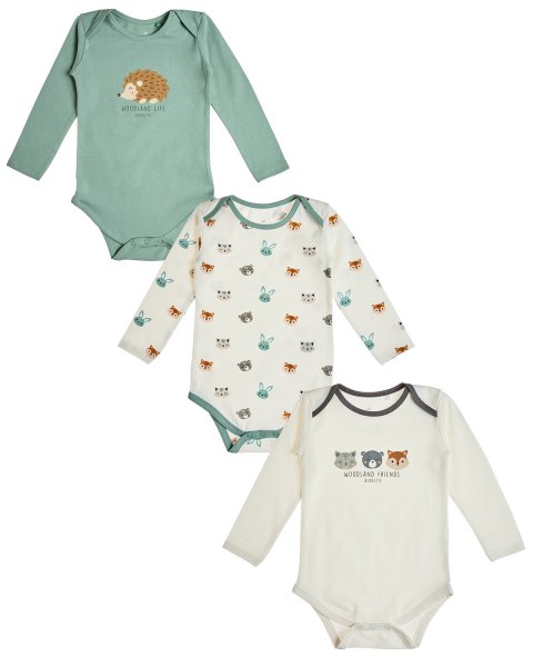 Babygrows Tender Comforts 3pcs (1-12 months)