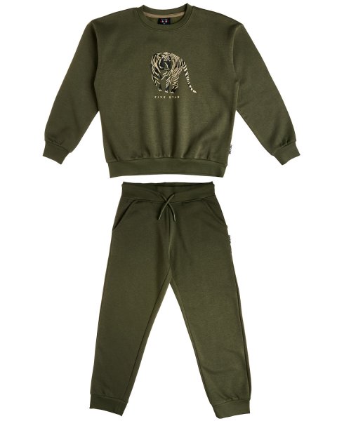 Tracksuit cotton fleece blend Five Star with embossed print (6-14 years)