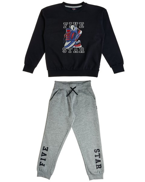 Tracksuit cotton fleece blend Five Star with print (6-16 years)