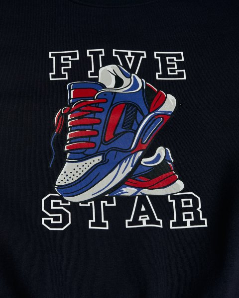 Tracksuit cotton fleece blend Five Star with print (6-16 years)