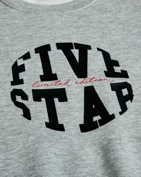 Tracksuit cotton fleece blend Five Star with embossed design (6-16 years)