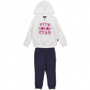 Σετ Φόρμας Five Star μπλούζα με κουκούλα και παντελόνι (Κορίτσι 9 μηνών-5 ετών)