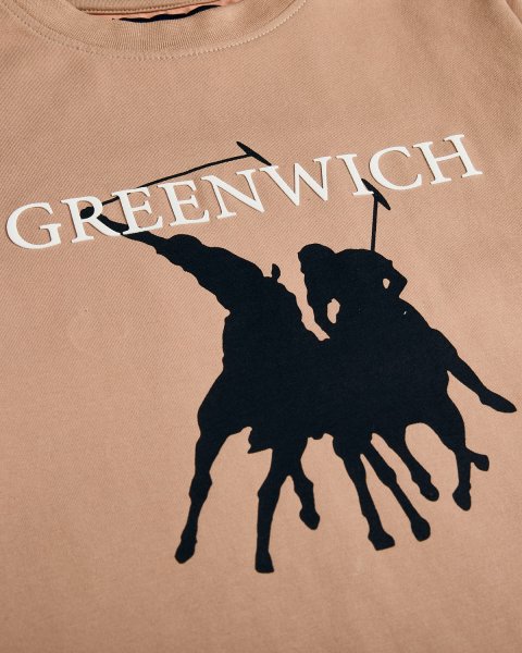 Μπλούζα Greenwich Polo Club με ανάγλυφα γράμματα (2-16 ετών)