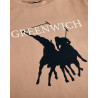 Μπλούζα Greenwich Polo Club με ανάγλυφα γράμματα (2-16 ετών)