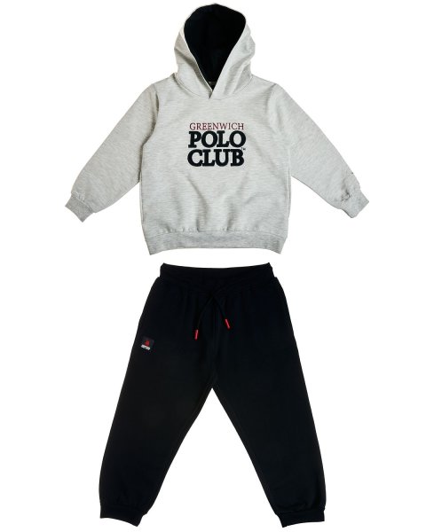 Tracksuit cotton fleece blend Greenwich Polo Club with embroidery (2-16 years)