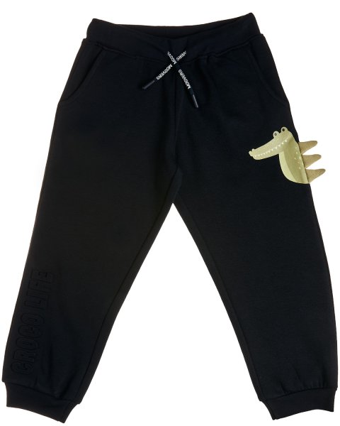 Joggers cotton fleece blend Moovers with embossed elements (12 months-5 years)