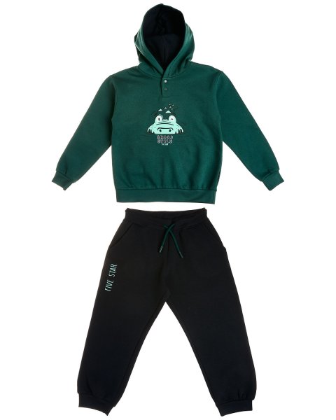 Tracksuit cotton fleece blend Five Star with embossed details (12 months-5 years)