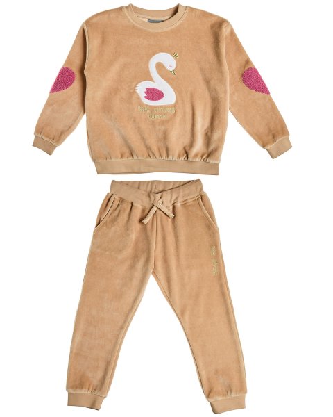 Tracksuit velour with embroidery (12 months-5 years)