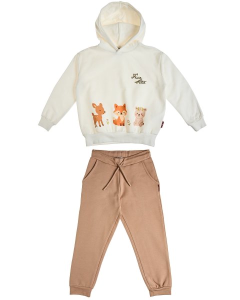 Tracksuit cotton fleece blend Five Star with embossed elements (12 months-5 years)