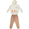 Tracksuit cotton fleece blend Five Star with embossed elements (12 months-5 years)