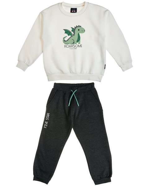 Tracksuit cotton fleece blend Five Star with embossed design (12 months-5 years)