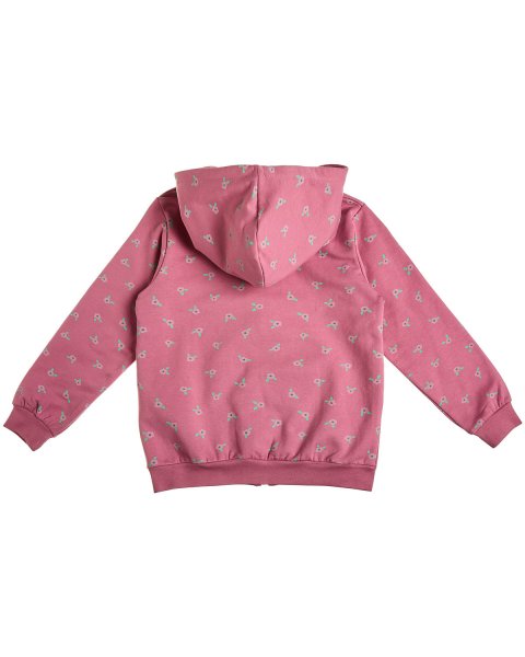 Zip hoodie cotton fleece blend with print (12 months-5 years)