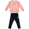 Set cotton fleece blend Five Star with glitter print (12 months-5 years)
