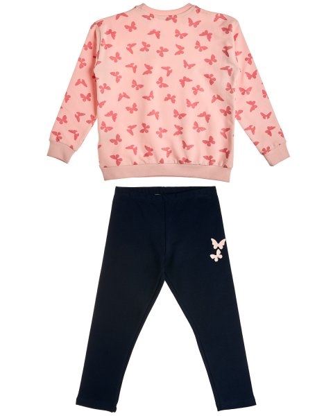 Set cotton fleece blend Five Star with glitter print (12 months-5 years)