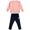 Set cotton fleece blend Five Star with glitter print (12 months-5 years)