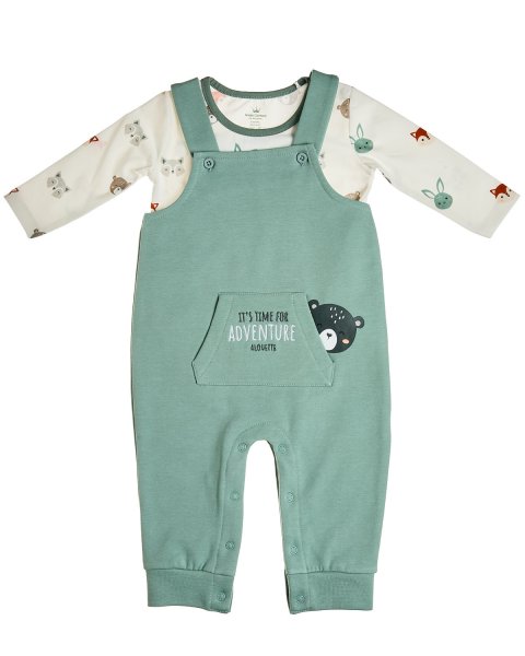 Overall with embroidery and top Tender Comforts (3-18 months)