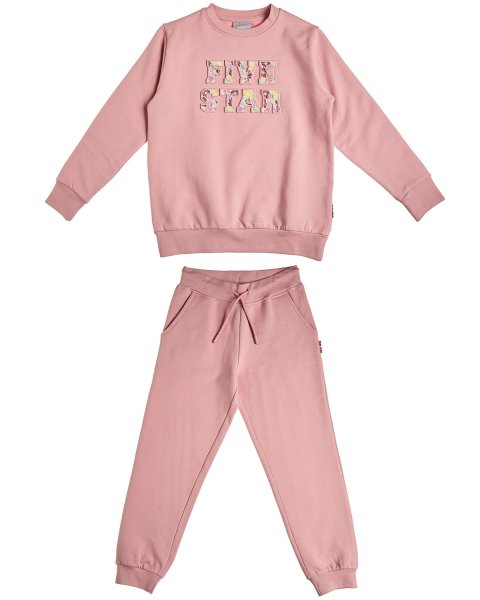 Tracksuit cotton fleece blend Five Star with embossed design (6-12 years)