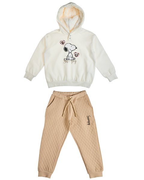 Tracksuit cotton fleece blend Snoopy with embroidery (12 months-8 years)