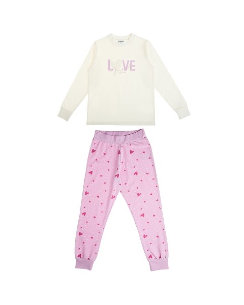 Pyjamas with fluffy embroidery (18 months-5 years)