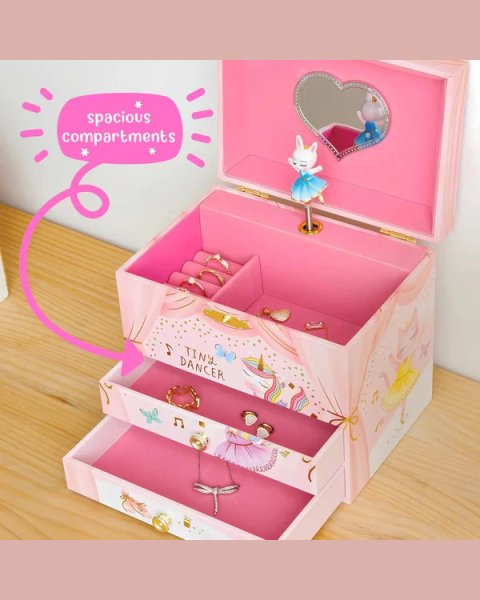 Jewelry box Giggle & Honey musical Animal Ballerina