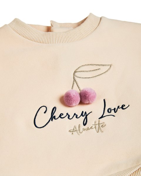 Dress cotton fleece blend with tulle (12 months-5 years)