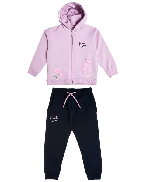 Tracksuit cotton fleece blend Five Star with embossed elements (12 months-5 years)