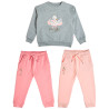 Tracksuit cotton fleece blend Five Star with embossed elements (12 months-5 years)