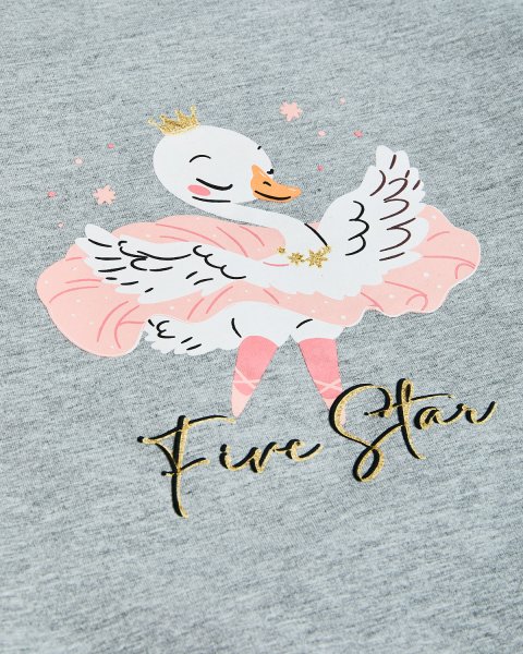 Tracksuit cotton fleece blend Five Star with embossed elements (12 months-5 years)