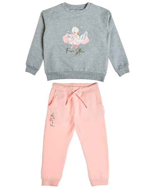 Tracksuit cotton fleece blend Five Star with embossed elements (12 months-5 years)