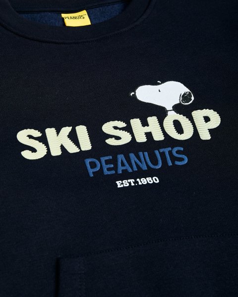 Sweatshirt cotton fleece blend Snoopy with embossed design (18 months-8 years)