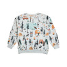 Sweatshirt cotton fleece blend with pattern (12 months-5 years)