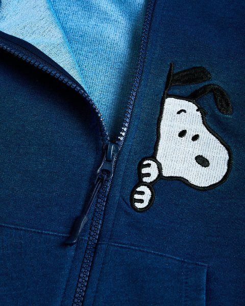 Zip hoodie Snoopy with embroidery (12 months-8 years)