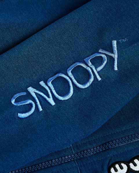 Zip hoodie Snoopy with embroidery (12 months-8 years)