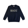 Top cotton fleece blend with shiny print (6-14 years)