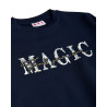 Top cotton fleece blend with shiny print (6-14 years)