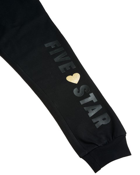Joggers cotton fleece blend Five Star with glitter detail (6-16 years)