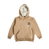 Zip hoodie with embossed texture and embroidery (12 months-5 years)