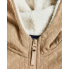 Zip hoodie with embossed texture and embroidery (12 months-5 years)