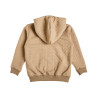 Zip hoodie with embossed texture and embroidery (12 months-5 years)