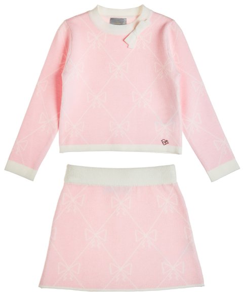 Set with viscose, top and skirt (12 months-5 years)