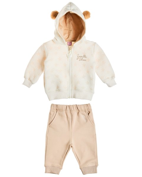 Set cotton fleece blend Tender Comforts with embroidery (3-18 months)