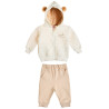 Set cotton fleece blend Tender Comforts with embroidery (3-18 months)