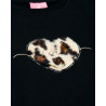 Dress cotton fleece blend with embroidery (6-14 years)